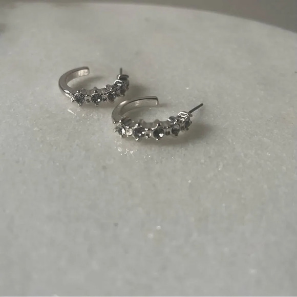 ✨Free add-on ✨ Lot ‎ of 2 faux silver & gold hoop earrings - Picture 2 of 6